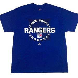 New York Rangers T-Shirt By Majestic Sz XL Unisex